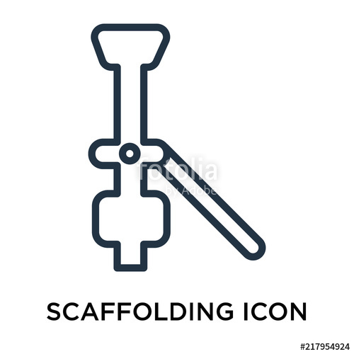 Scaffolding Icon Isolated On White Background Simple And Editable 500x500 Scaffolding Icon Isolated On White Background Simple And Editable