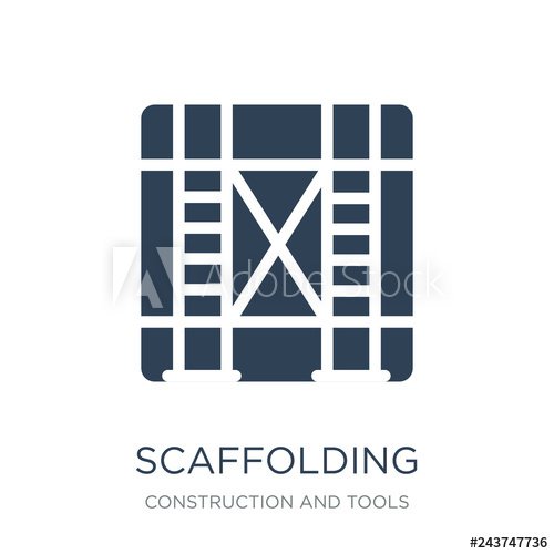 Scaffolding Icon Vector On White Background, Scaffolding Trendy 500x500 Scaffolding Icon Vector On White Background, Scaffolding Trendy