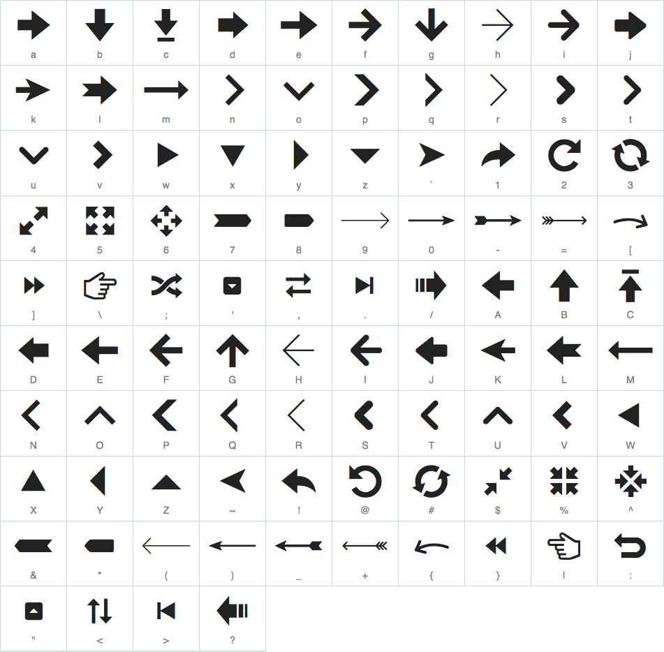 951x934 Never Design An Arrow Again Arrrows Is A Fully Scalable Icon Font