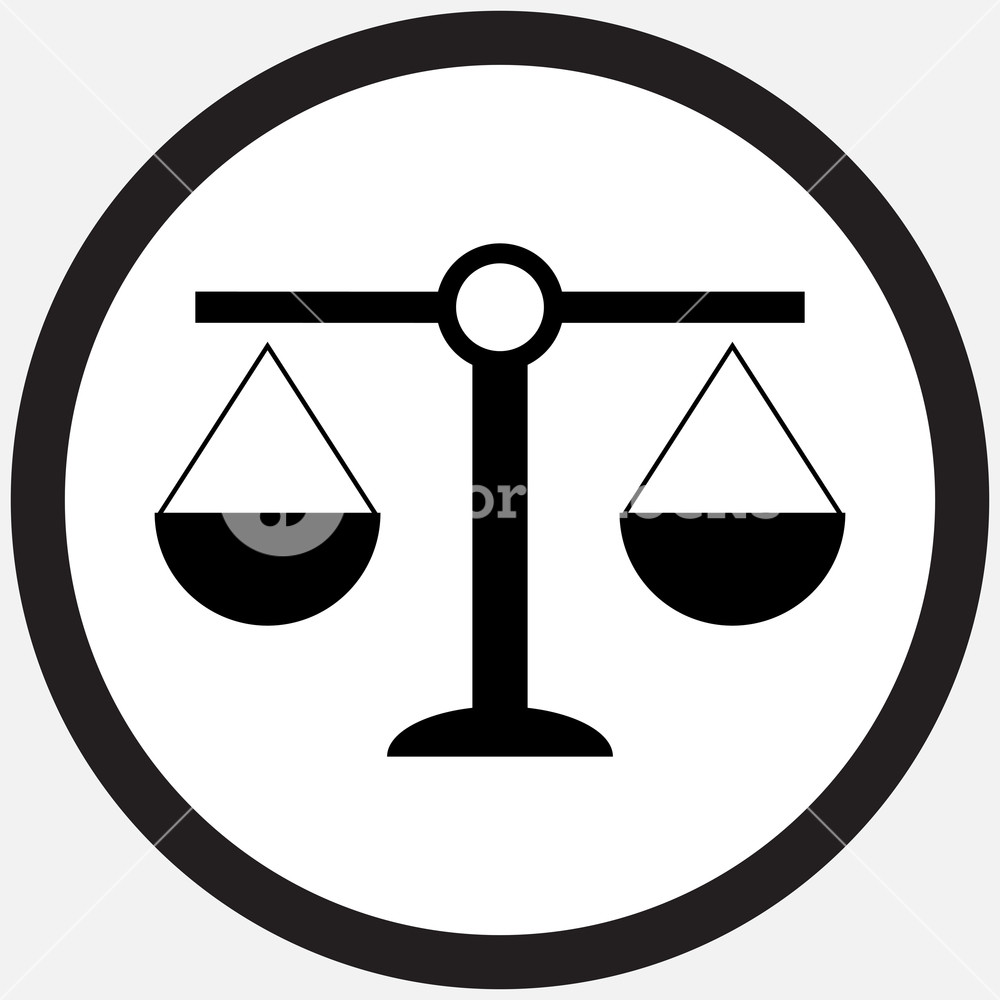 1000x1000 Scale Icon Black White Weight Scale And Balance, Scales