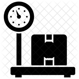 256x256 Weighing Scale Icon Of Glyph Style