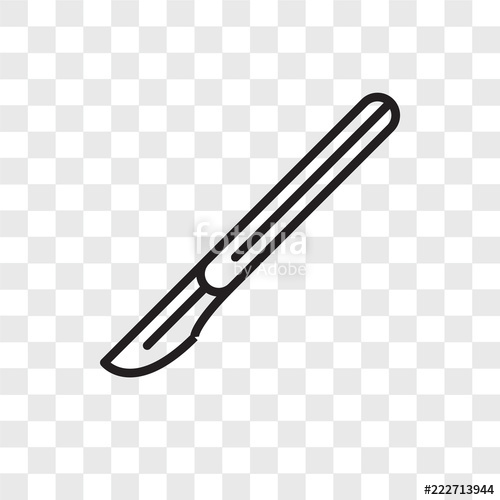 500x500 Scalpel Icons Isolated On Transparent Background Modern