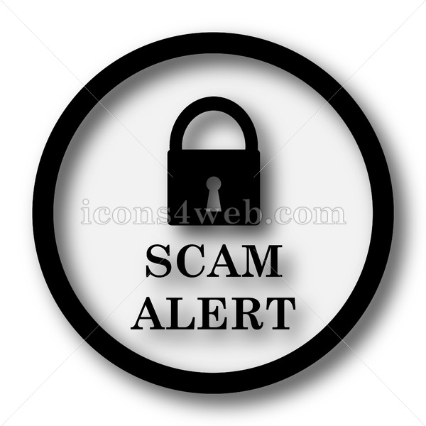 600x600 Scam Alert Simple Icon Scam Alert Simple Button