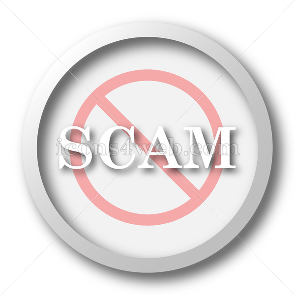 600x600 Scam Forbidden White Icon Scam Forbidden White Button