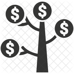 256x256 Dollar, Finance, Money, Royalty, Scam, Tree Icon Of Glyph Style