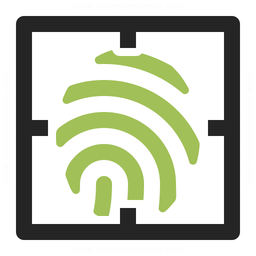 512x512 Fingerprint Scan Icon Iconexperience