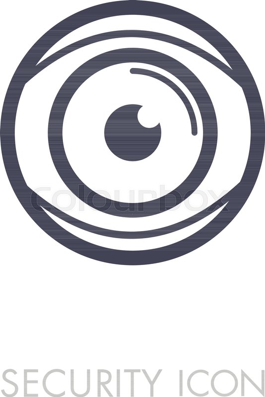 534x800 Iris Scan Icon Isolated On White Eye Stock Vector Colourbox