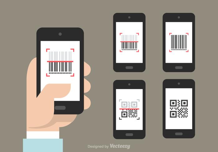 700x490 Qr And Barcode Scanner Vector Icons