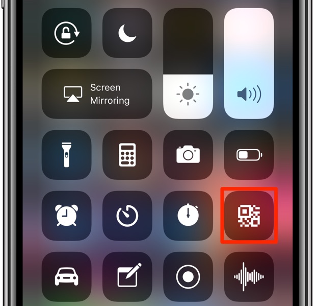 620x599 How To Scan Qr Codes On Iphone Through Control Center