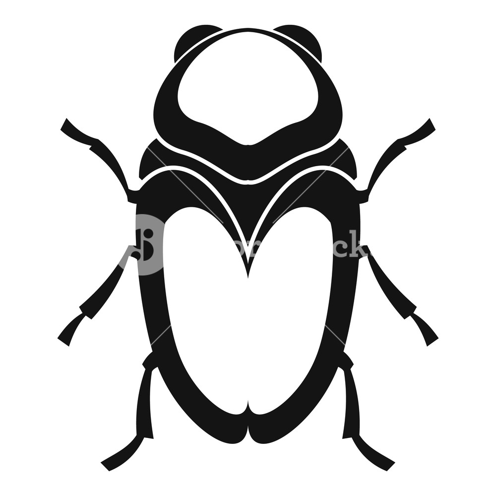 1000x1000 Scarab Beetle Icon Simple Illustration Of Scarab Beetle Vector