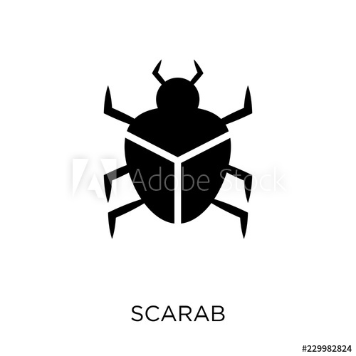 500x500 Scarab Icon Scarab Symbol Design From Desert Collection