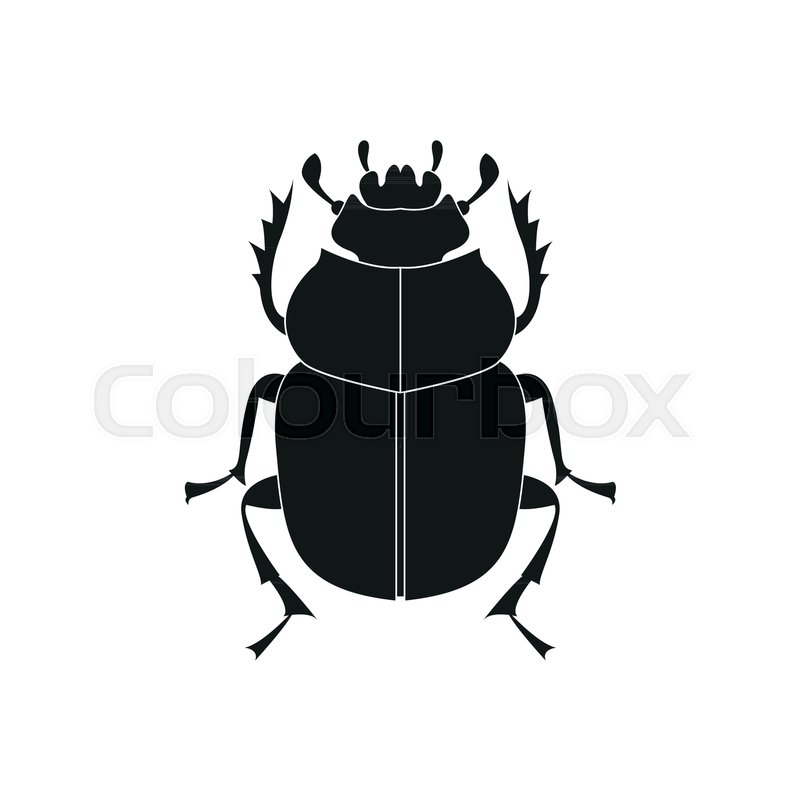 800x800 The Icon Is The Scarab Beetle Stock Vector Colourbox