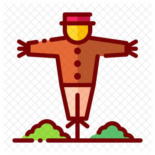 512x512 Scarecrow Icon Of Colored Outline Style