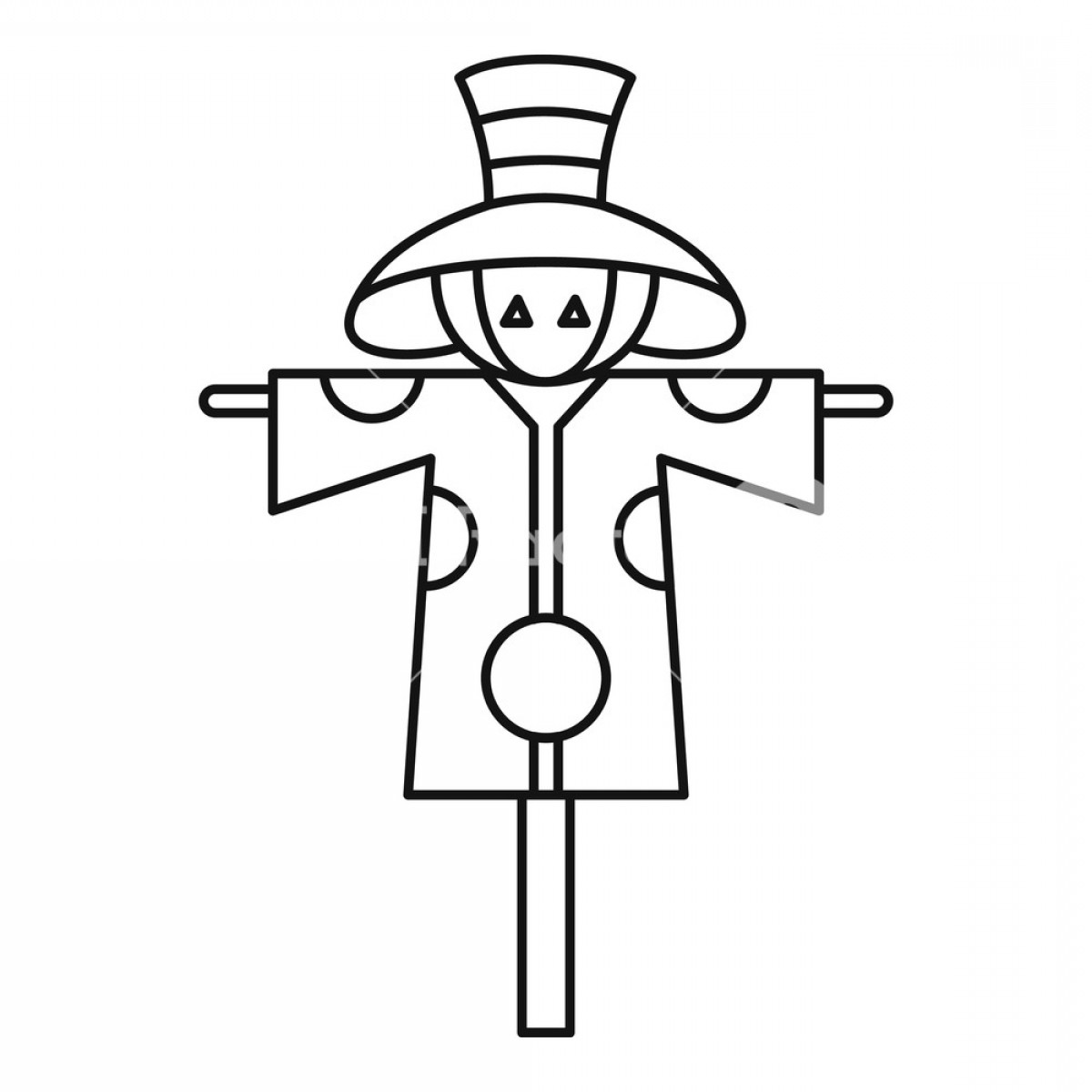 1200x1200 Scarecrow Vector Hoodamath