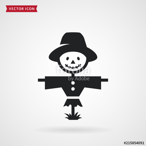 500x500 Scarecrow Icon Vector Stock Image And Royalty Free Vector