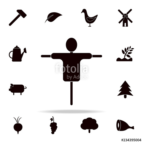 500x500 Scarecrow Icon Farm Icons Universal Set For Web And Mobile Stock