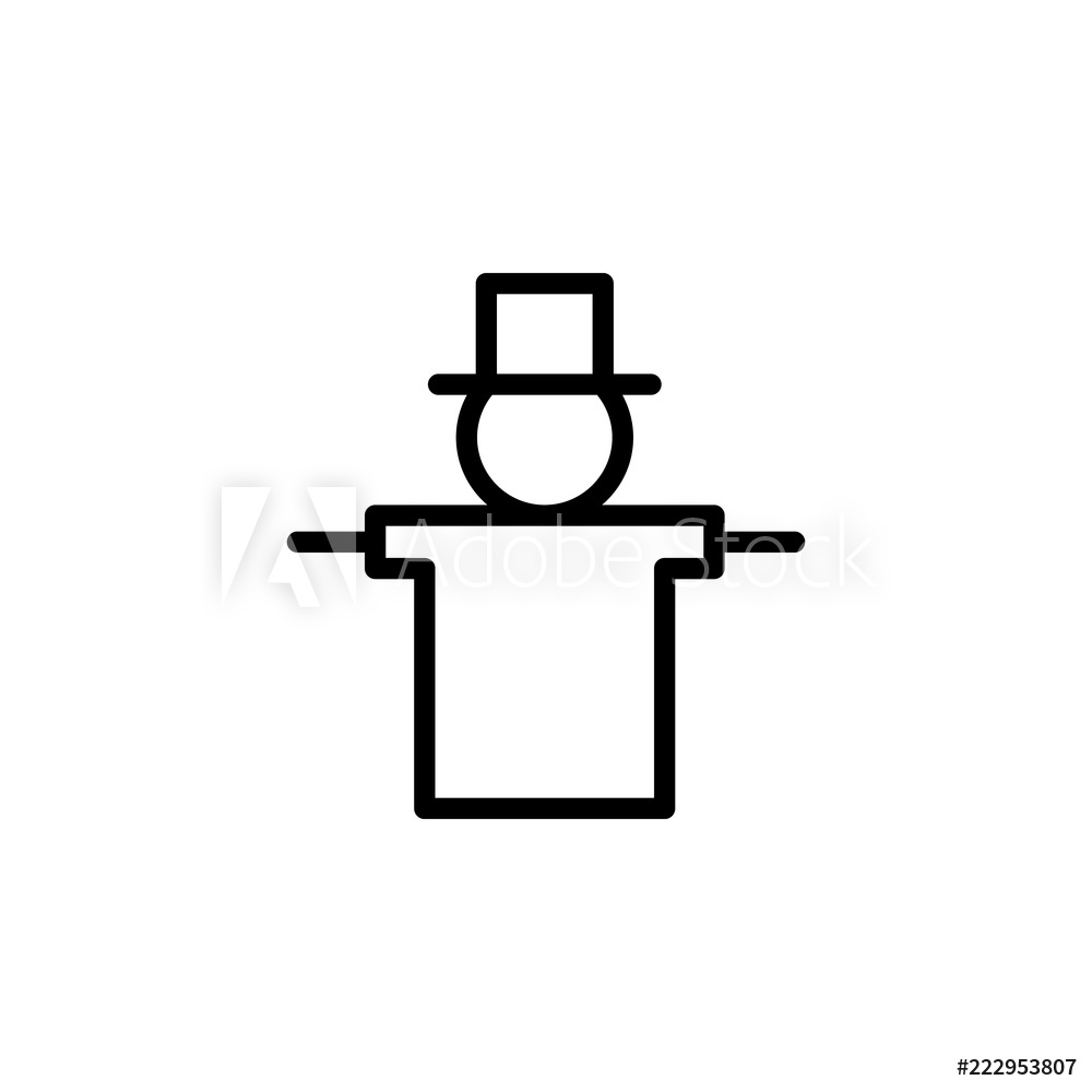 1000x1000 Photo Art Print Scarecrow Icon Europosters