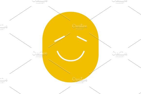 580x386 Happy And Funny Smile Glyph Color Icon Funny Emoticons Design