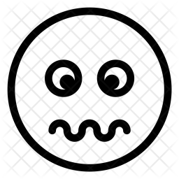 256x256 Emot, Scared, Face, Emotion, Emoji Icon Of Line Style