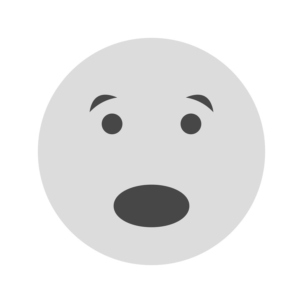 1024x1024 Scared Greyscale Icon