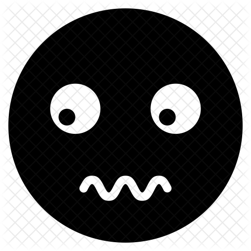 512x512 Scared Icon Of Glyph Style