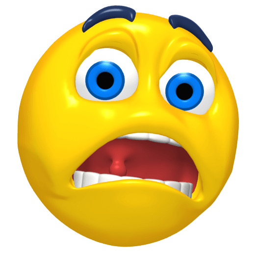 520x520 Emoticon Scared Icons Png
