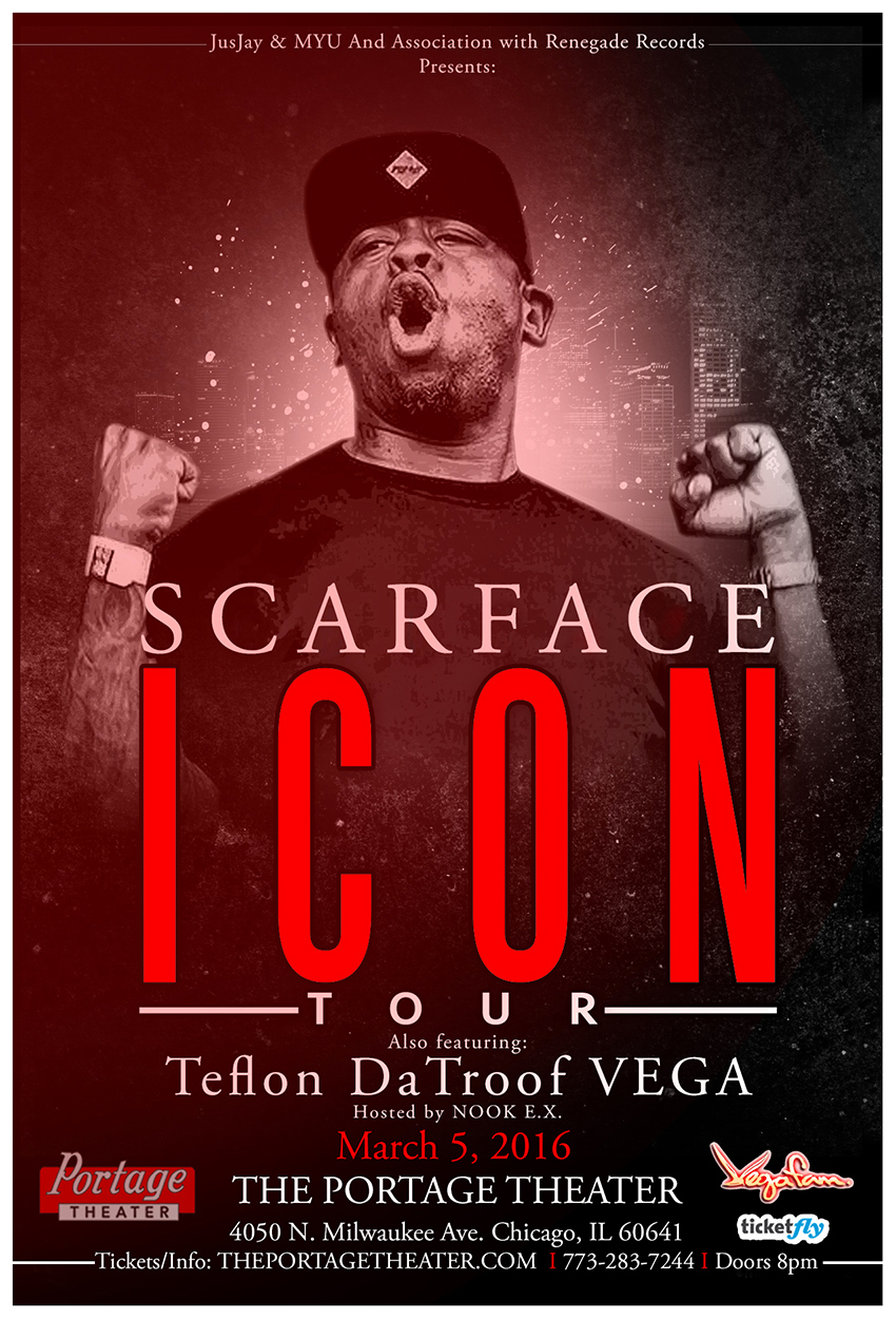 850x1250 Scarface Icon Tour Tickets The Portage Theater Chicago, Il