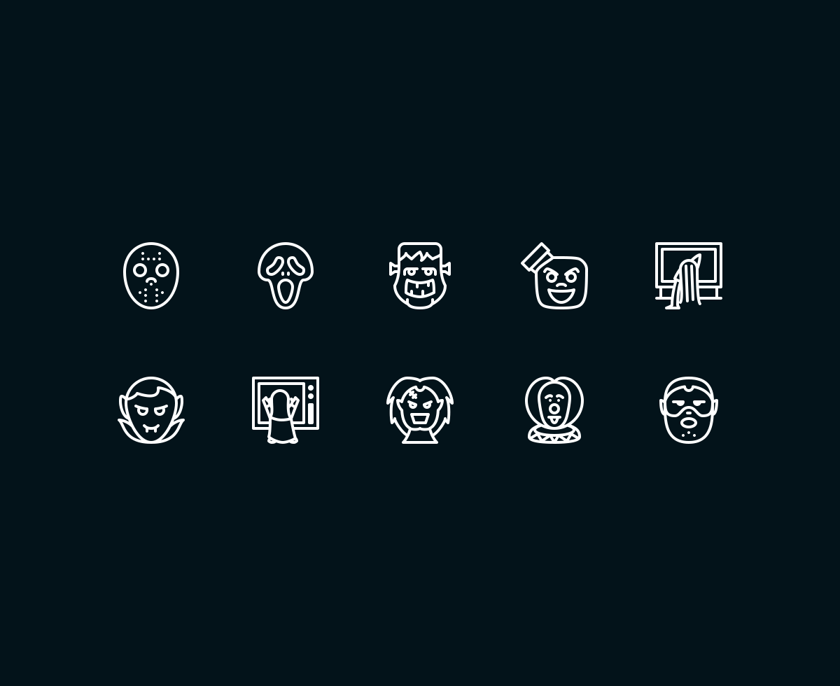 1200x980 Horror Movie Icon Pack Dev Resources Iconic Movies, Icon Pack