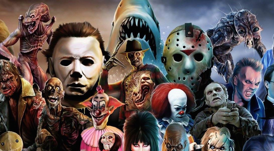 1091x600 Icon Horror Movie Collage When Icons Assemble Halloween Love