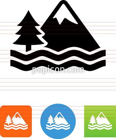 400x479 Mountain Scene Icon