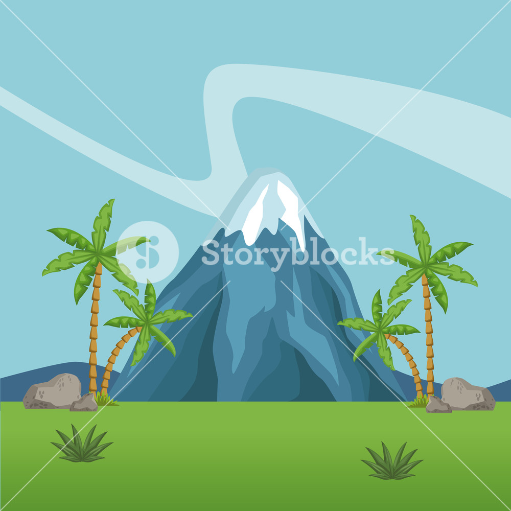 Mountains And Forest Scenery Icon Vector Illustration Graphic 1000x1000 Mountains And Forest Scenery Icon Vector Illustration Graphic