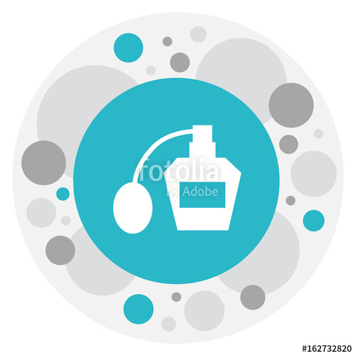 500x500 Vector Illustration Of Barber Symbol On Perfume Icon Premium