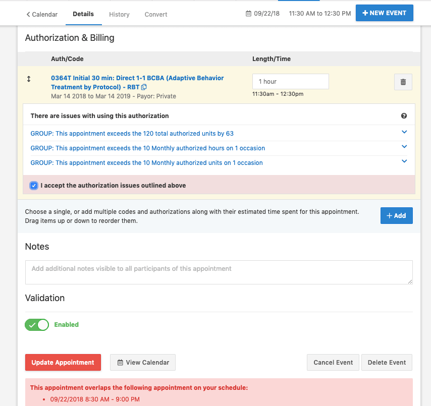854x805 Scheduling Schedule Validation