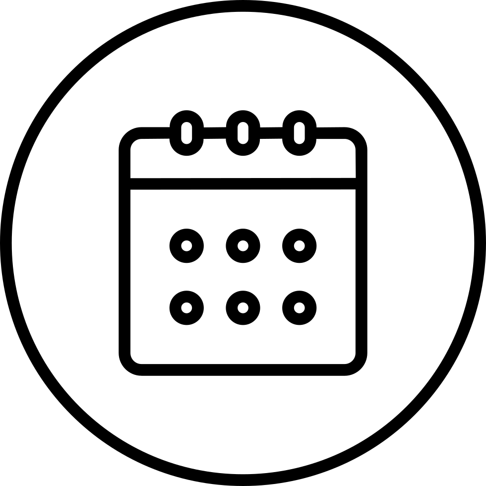 980x980 Schedule Round Png Icon Free Download