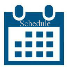 240x240 Blue Schedule Icon Reed City Area District Library