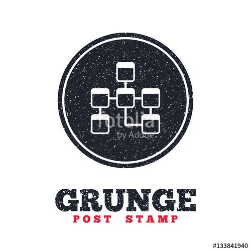 500x500 Database Sign Icon Relational Database Schema Stock Image