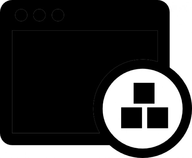 626x515 Application Window With Schema Icons Free Download