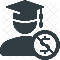 256x256 Scholarship Icon Of Glyph Style