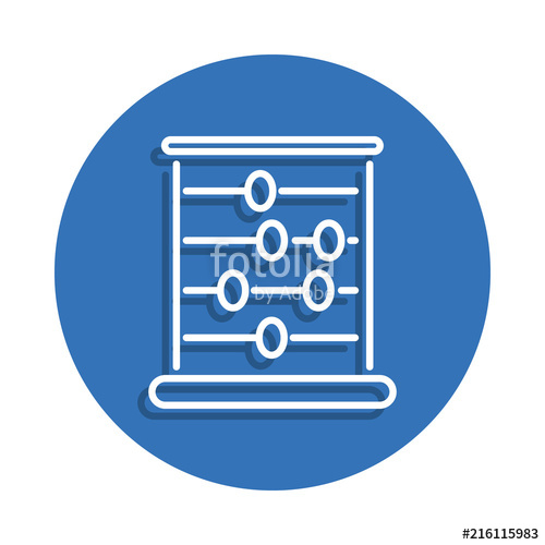 500x500 School Abacus Icon Element Of Education For Mobile Concept