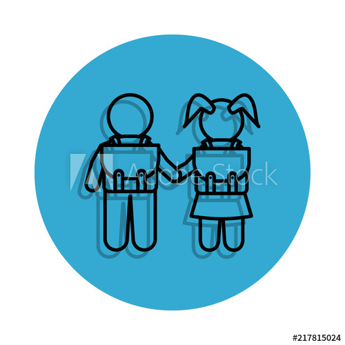 500x500 School Children Go To School Icon Element Of School For Mobile