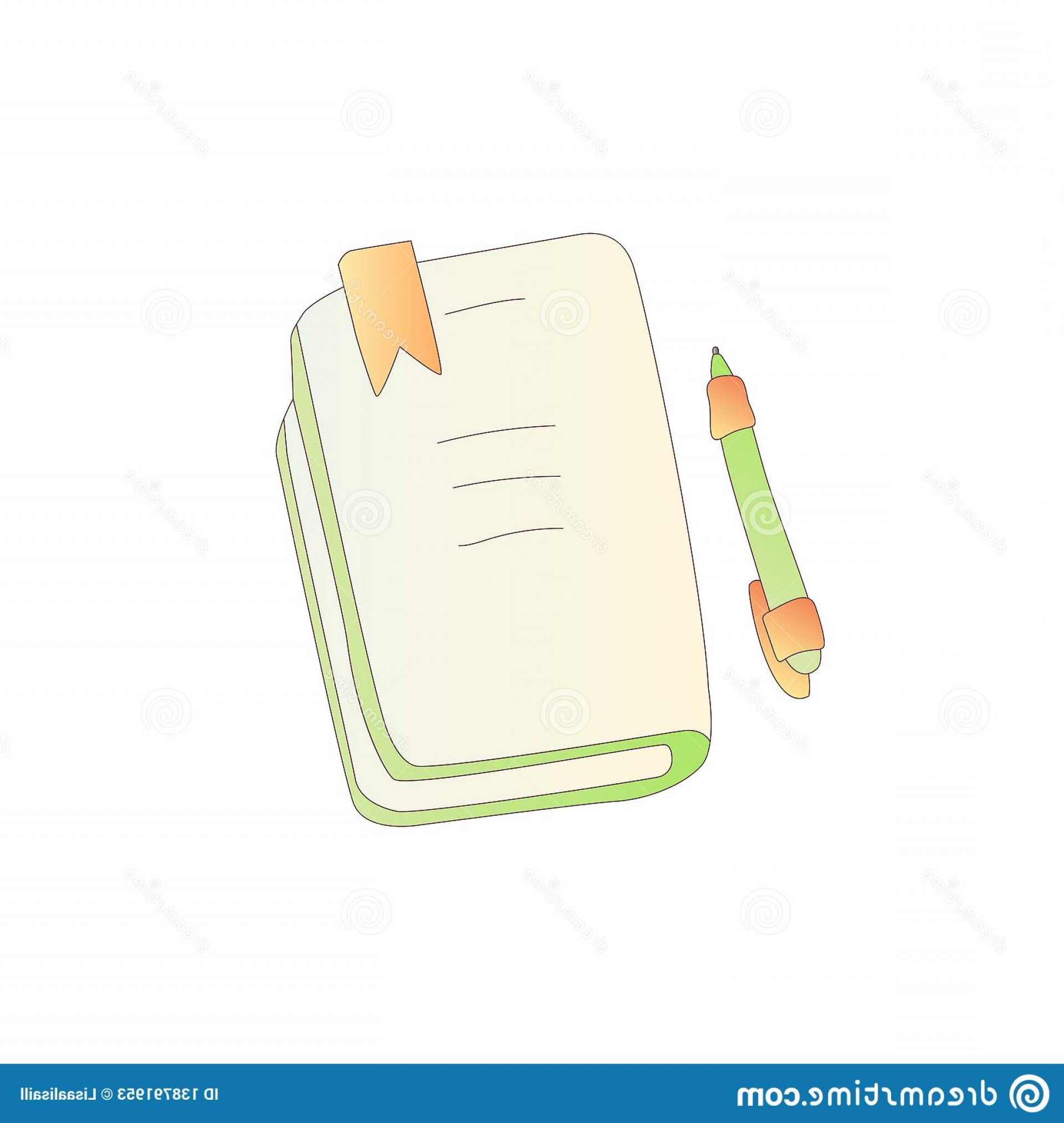 1920x2026 Cute Cartoon Vector Book Notebook Diary Journal Icon Pen Cartoon