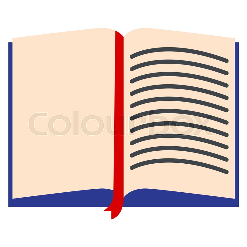 800x800 Open School Book Icon, Vector Stock Vector Colourbox