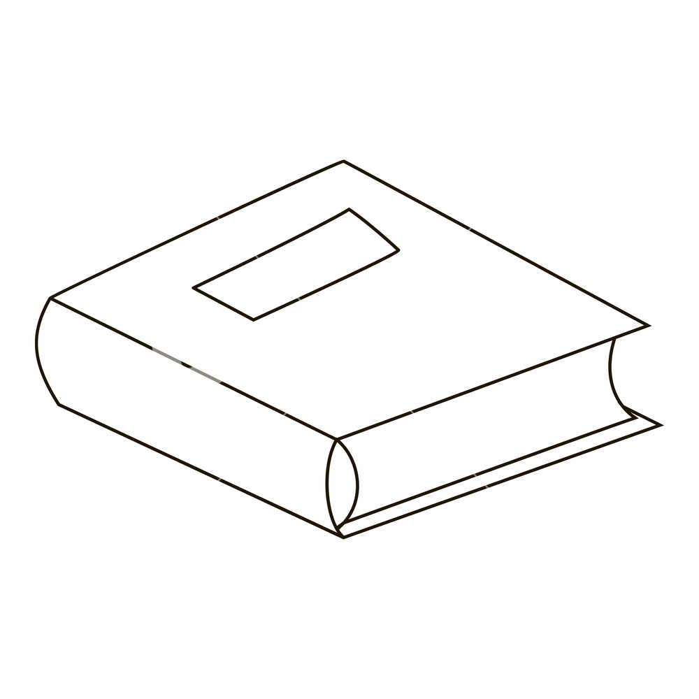 1000x1000 School Book Icon In Outline Style Isolated On White Background
