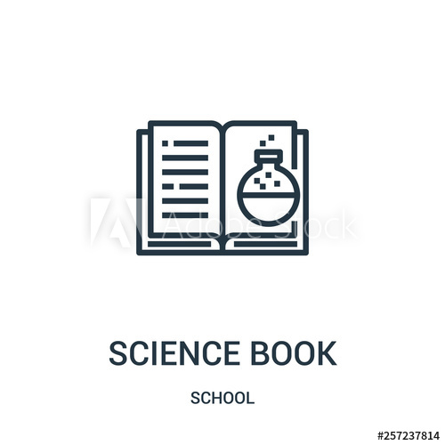 500x500 Science Book Icon Vector From School Collection Thin Line Science