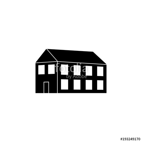 Illustration Of School Building Icon Detailed Icon 500x500 Illustration Of School Building Icon Detailed Icon