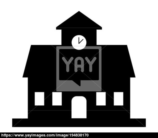 School Building Icon Vector 512x448 School Building Icon Vector