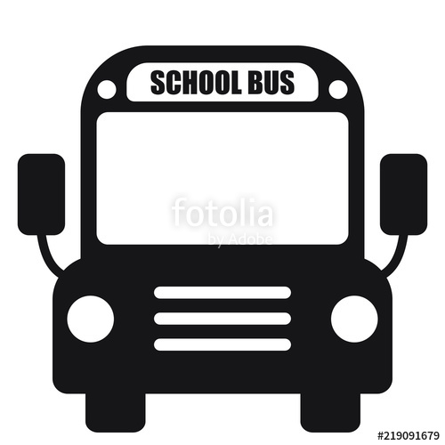 500x500 School Bus Icon Stock Image And Royalty Free Vector