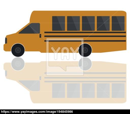 512x448 School Bus Icon Vector