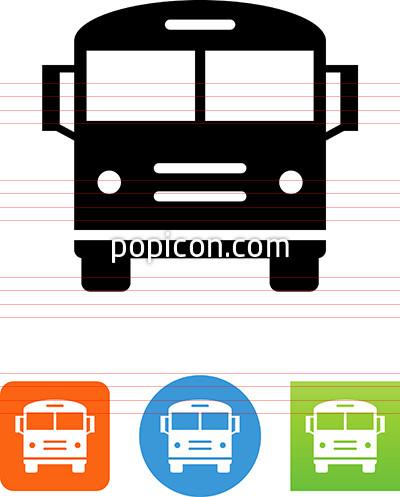 400x497 School Bus Icon