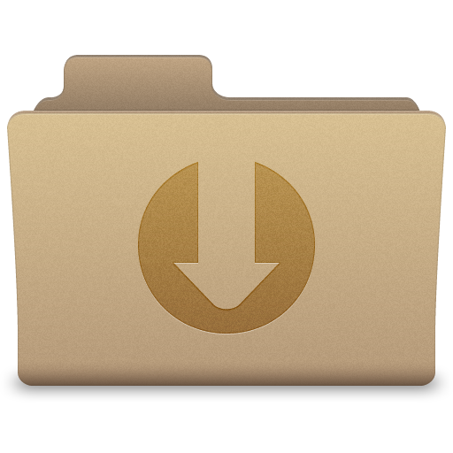 512x512 Yellow Downloads Folder Icon
